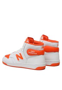 New Balance Sneakersy BB480SCA Biały. Kolor: biały. Materiał: skóra