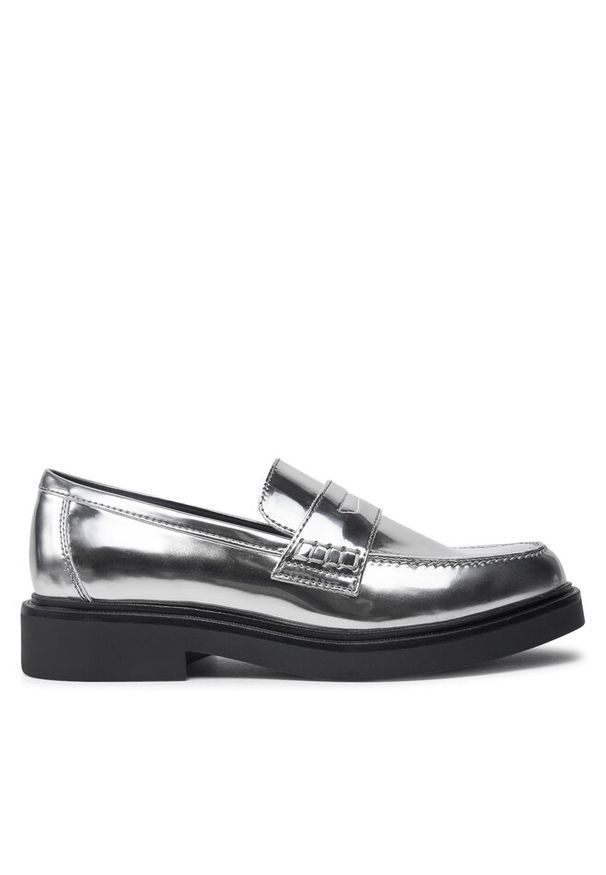 Loafersy Aldo. Kolor: srebrny