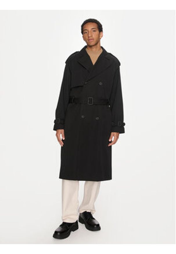 Hugo Trencz Merlyn2431 50516762 Czarny Relaxed Fit. Kolor: czarny. Materiał: bawełna, syntetyk
