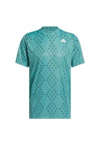 Adidas - Koszulka Club Tennis Climacool Graphic. Kolor: niebieski. Technologia: ClimaCool (Adidas). Sport: tenis