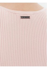 MICHAEL Michael Kors Sukienka dzianinowa MT482IL33D Różowy Slim Fit. Kolor: różowy. Materiał: wiskoza