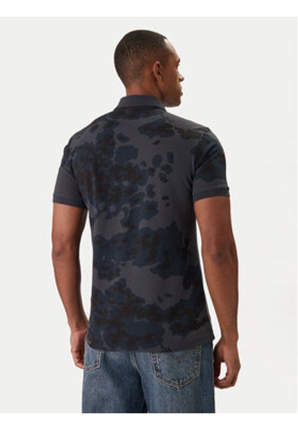 G-Star RAW - G-Star Raw Polo Dunda D27035-C335 Granatowy Slim Fit. Typ kołnierza: polo. Kolor: niebieski. Materiał: bawełna