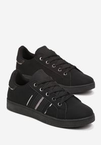 Renee - Czarne Sneakersy Sznurowane Pakkasa. Kolor: czarny #3