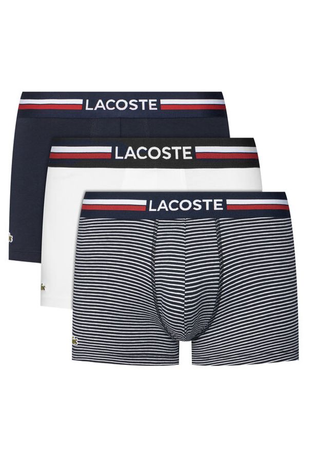 Lacoste Komplet bokserek 5H2382 Granatowy. Kolor: niebieski. Materiał: bawełna
