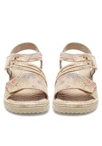 Rieker Sandały 60464-90 Beżowy. Kolor: beżowy. Materiał: zamsz, skóra #6