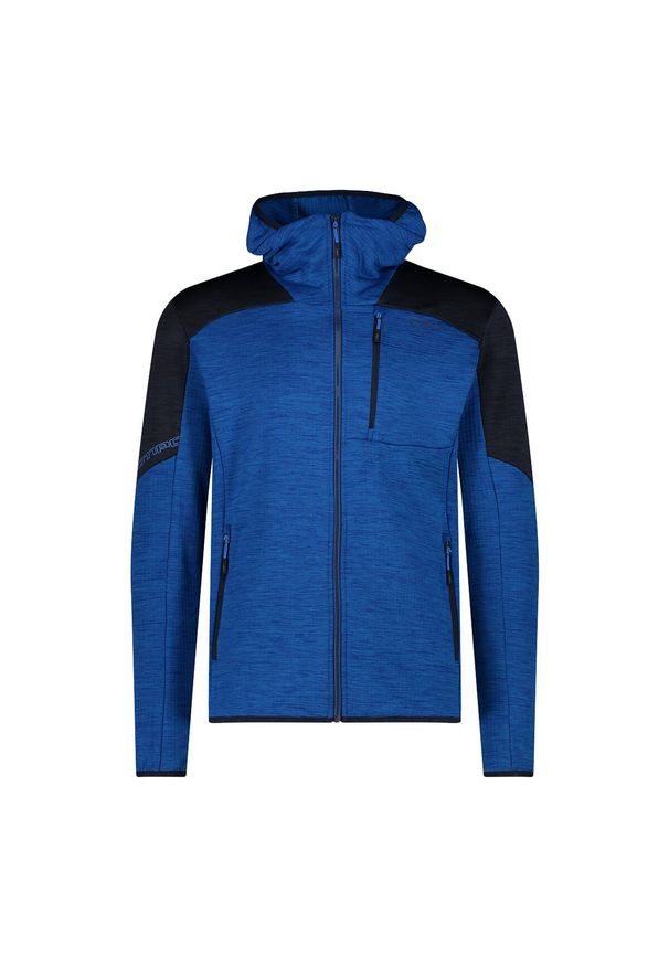 Bluza męska turystyczna CMP 34G1557. Kolor: niebieski. Materiał: polar. Sport: turystyka piesza