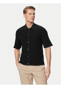 Jack & Jones Koszula Montauk 12293584 Czarny Relaxed Fit. Kolor: czarny. Materiał: bawełna #1