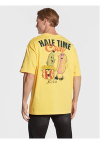 New Era T-Shirt Food Graphic 60284764 Żółty Oversize. Kolor: żółty. Materiał: bawełna