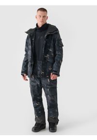 4f - 4F Kurtka snowboardowa membrana 10000 męska - multikolor M. Okazja: na co dzień. Typ kołnierza: kaptur. Kolor: wielokolorowy. Materiał: dzianina, materiał, tkanina, poliester. Sezon: zima. Styl: sportowy, klasyczny, casual