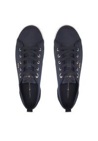 TOMMY HILFIGER - Tommy Hilfiger Tenisówki Vulc Canvas Sneaker FW0FW08063 Granatowy. Kolor: niebieski. Materiał: materiał #5