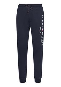 TOMMY HILFIGER - Tommy Hilfiger Spodnie dresowe Basic Branded MW0MW08388 Granatowy Regular Fit. Kolor: niebieski. Materiał: bawełna, dresówka #4