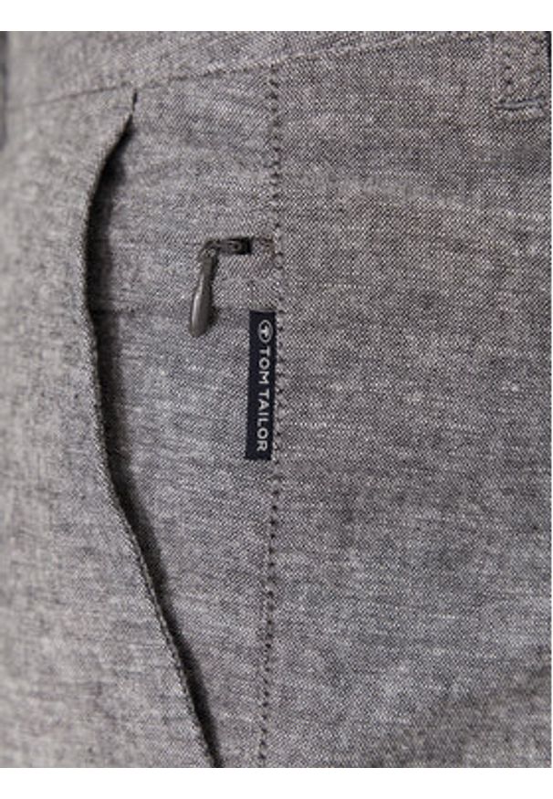 Tom Tailor Chinosy 1044713 Szary Relaxed Fit. Kolor: szary. Materiał: bawełna