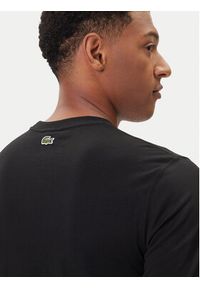 Lacoste T-Shirt TH5634 Czarny Regular Fit. Kolor: czarny. Materiał: bawełna #9