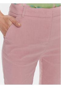 Pinko Spodnie materiałowe Bello 100155 A0IM Różowy Slim Fit. Kolor: różowy. Materiał: wiskoza, len