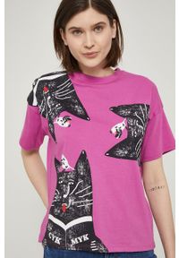 medicine - Medicine T-shirt bawełniany kolor różowy. Kolor: różowy. Materiał: bawełna #3