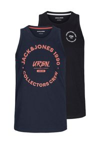 Jack & Jones - Jack&Jones Komplet 2 tank topów Simon 12276429 Kolorowy Regular Fit. Materiał: bawełna. Wzór: kolorowy