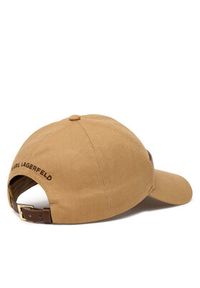 Karl Lagerfeld - KARL LAGERFELD Czapka z daszkiem B1W33010 Beżowy. Kolor: beżowy. Materiał: bawełna #3