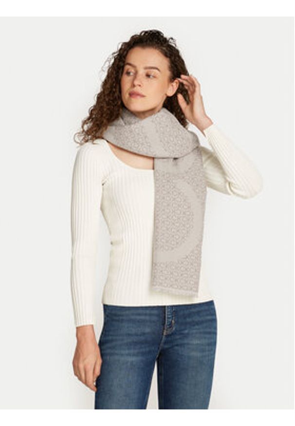 Calvin Klein Szalik K60K612611 Beżowy. Kolor: beżowy. Materiał: materiał, akryl