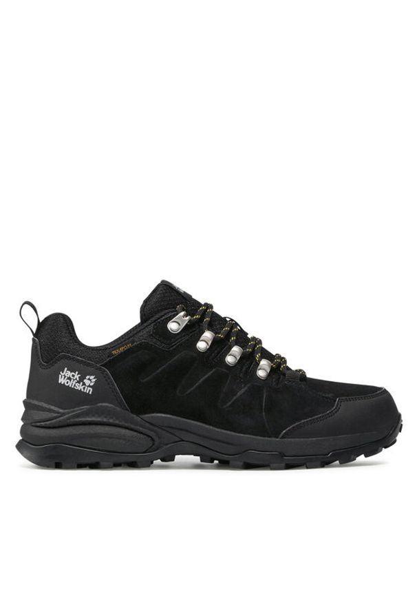 Jack Wolfskin Trekkingi Refugio Texapore Low M 4049851 Czarny. Kolor: czarny. Materiał: zamsz, skóra. Sport: turystyka piesza