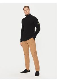 Stone Island Golf 8115552C2 Czarny Regular Fit. Typ kołnierza: golf. Kolor: czarny. Materiał: wełna #5