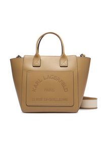Karl Lagerfeld - KARL LAGERFELD Torebka B3W30093 Beżowy. Kolor: beżowy. Materiał: skórzane #4