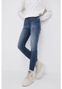 Tommy Jeans Jeansy damskie high waist. Stan: podwyższony. Kolor: niebieski #1