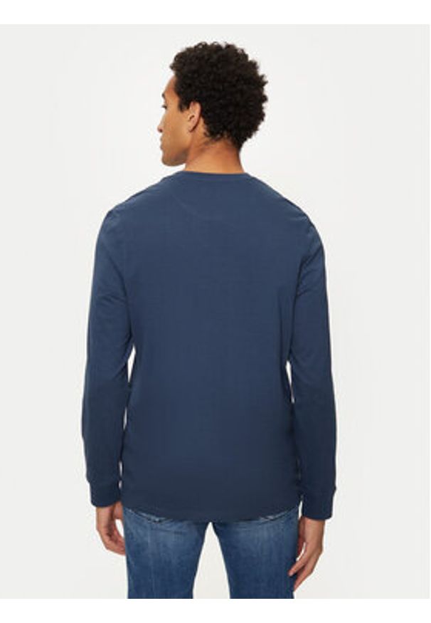 U.S. Polo Assn. Longsleeve MUP1587 Niebieski Regular Fit. Typ kołnierza: polo. Kolor: niebieski. Materiał: bawełna. Długość rękawa: długi rękaw