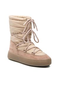 Moon Boot Śniegowce Ltrack Suede Nylon 24500200001 Beżowy. Kolor: beżowy. Materiał: nylon, materiał