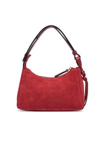 TOMMY HILFIGER - Tommy Hilfiger Torebka Th Statement Mini Should Bag Sue AW0AW18823 Granatowy. Kolor: niebieski. Materiał: skórzane, zamszowe #3