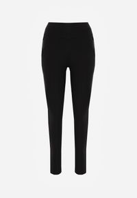 Renee - Czarne Spodnie Skinny High Waist z Gumką w Talii Ivelbia. Okazja: na co dzień. Stan: podwyższony. Kolor: czarny. Styl: casual #4