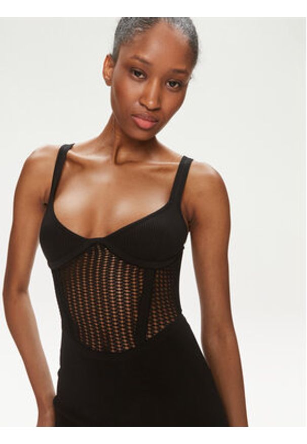 Pinko Sukienka koktajlowa Vision 103757 A1Y7 Czarny Bodycon Fit. Kolor: czarny. Materiał: syntetyk. Typ sukienki: bodycon. Styl: wizytowy