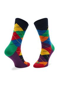 Happy-Socks - Happy Socks Skarpety wysokie unisex XMIX09-6050 Kolorowy. Materiał: materiał. Wzór: kolorowy