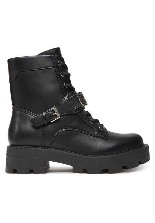 Guess Botki FLTYNZ ELE10 Czarny. Kolor: czarny. Materiał: skóra
