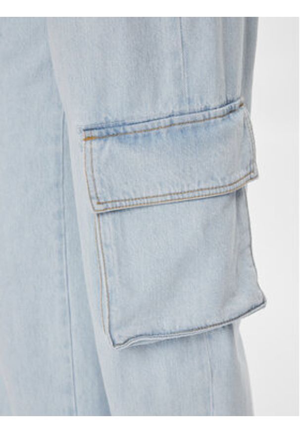 Pinko Jeansy Caty 102942 A1MV Błękitny Cargo Fit. Kolor: niebieski