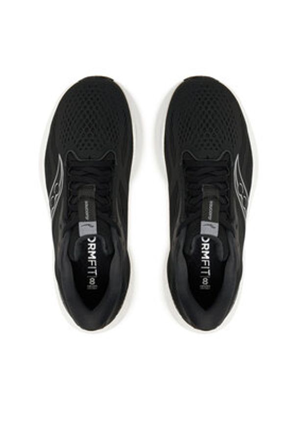 Saucony Buty do biegania Ride 18 S11000 Czarny. Kolor: czarny. Materiał: materiał