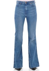 Wrangler - WRANGLER RETRO FLARE DAMSKIE SPODNIE JEANSOWE PINE FIELD W240FH21Y. Styl: retro