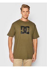 DC T-Shirt Star ADYZT04985 Zielony Regular Fit. Kolor: zielony. Materiał: bawełna