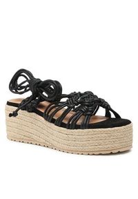 DeeZee Espadryle RT220681 Czarny. Kolor: czarny. Materiał: materiał #5