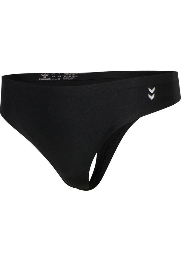 Stringi damskie Hummel MT Breeze (x3). Kolor: czarny. Materiał: jersey, materiał. Wzór: nadruk, jodełka