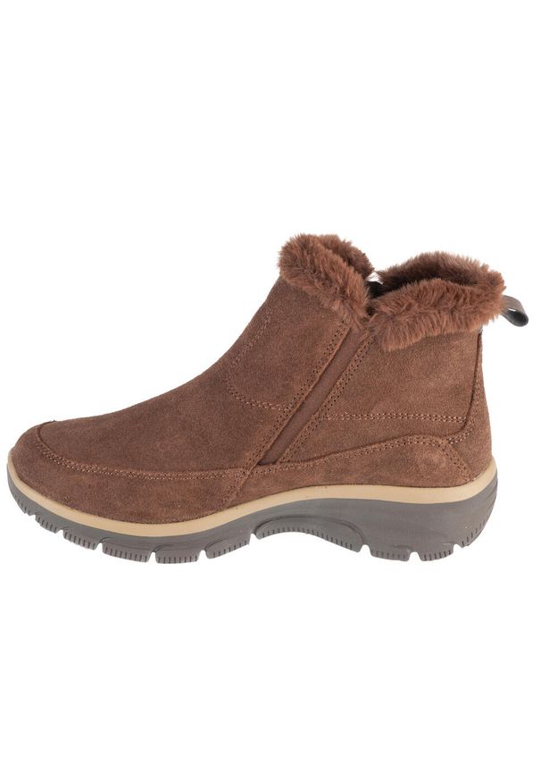 skechers - Buty zimowe damskie, Easy Going - Cool Zip!. Kolor: brązowy. Sezon: zima. Model: Skechers Sport. Sport: turystyka piesza