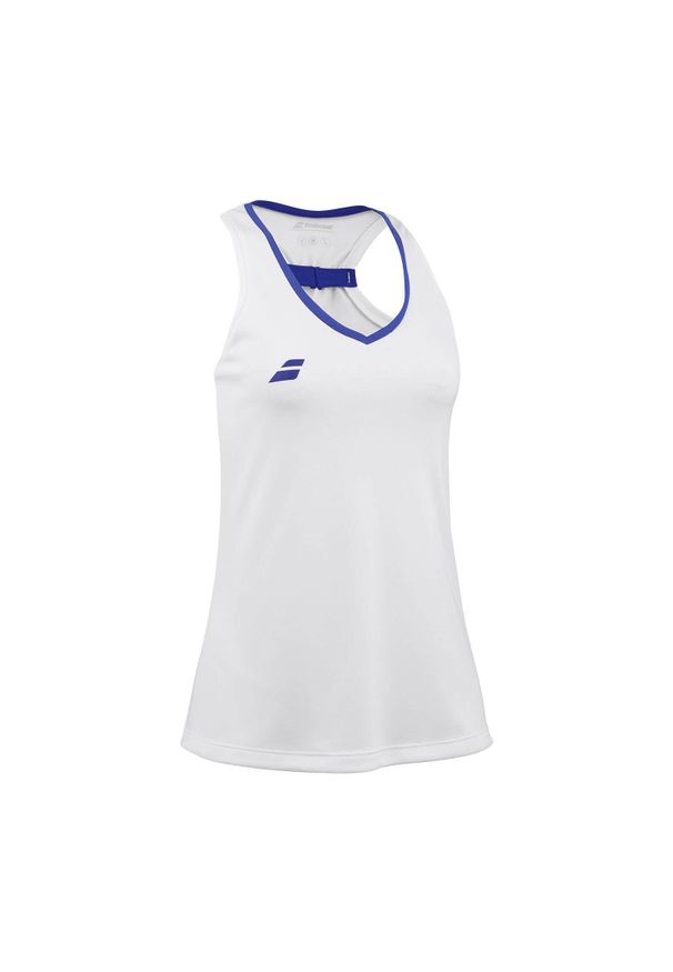 Koszulka tenisowa damska Babolat Play Tank Top. Kolor: biały. Sport: tenis