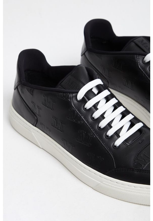 Max Mara Accessori - Sneakersy damskie skórzane Damiersneaker MAX MARA ACCESSORI. Materiał: skóra