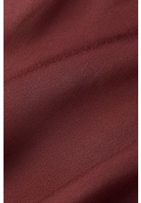 IVY & OAK - Ivy & Oak Sukienka Dena kolor brązowy midi rozkloszowana. Kolor: brązowy. Materiał: satyna, materiał, wiskoza, włókno. Długość rękawa: długi rękaw. Wzór: ze splotem. Typ sukienki: rozkloszowane. Długość: midi #5