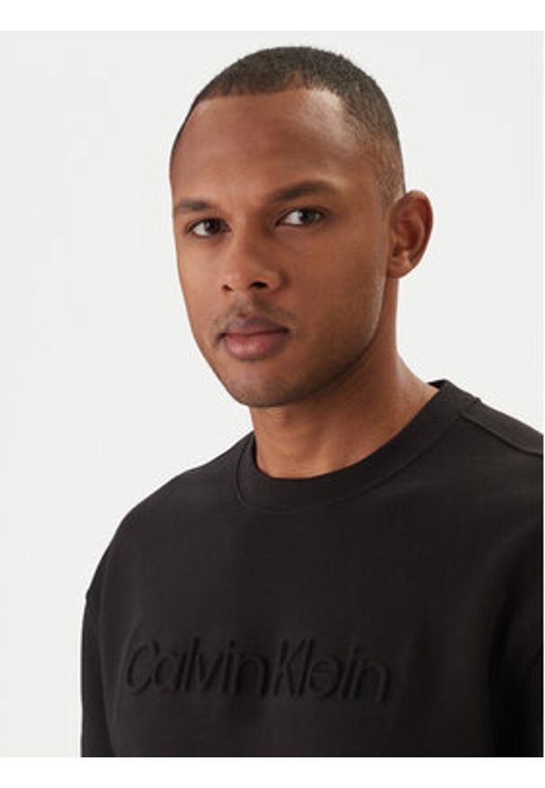 Calvin Klein Bluza Eu Sportswear Graphic LV04LF230G Czarny Regular Fit. Kolor: czarny. Materiał: bawełna