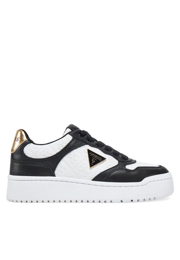 Guess Sneakersy FLJMI6 FAL12 Czarny. Kolor: czarny. Materiał: skóra