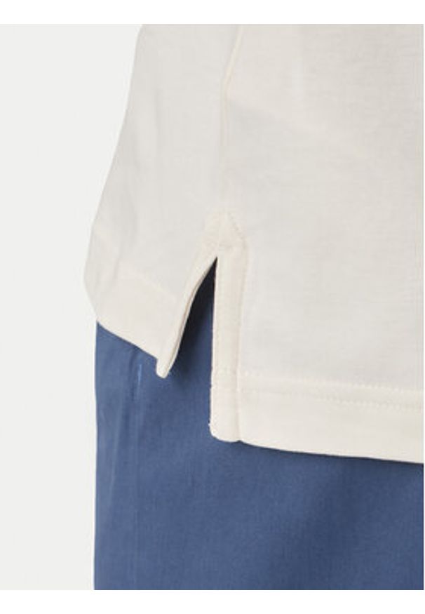 TOMMY HILFIGER - Tommy Hilfiger Polo MW0MW42808 Écru Regular Fit. Typ kołnierza: polo. Materiał: bawełna