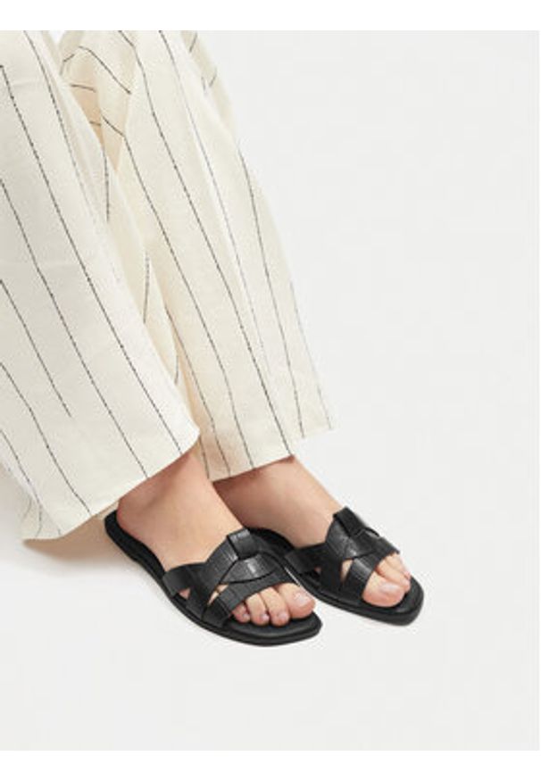 Jenny - JENNY Klapki 5762015 Czarny. Kolor: czarny. Materiał: materiał, syntetyk