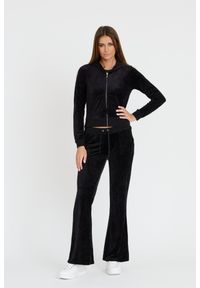 Juicy Couture - JUICY COUTURE Czarne damskie spodnie Caisa Ultra Low Rise, Rozmiar XS. Kolor: czarny #3