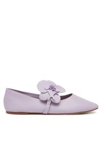 Aldo Baleriny Floralina 13966793 Fioletowy. Kolor: fioletowy. Materiał: skóra
