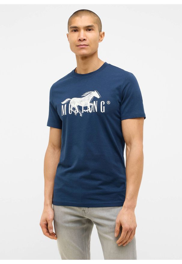 Męski T-Shirt Mustang Style Austin Dress Blues 1016492 5334